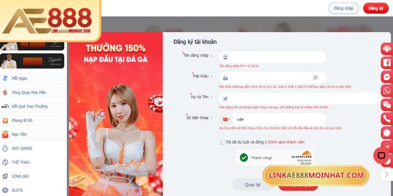 Đăng ký AE888 truy cập nền tảng giải trí chuyên nghiệp