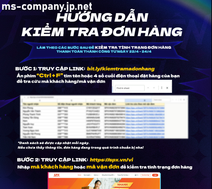 huong dan kiem tra don hang thu nguyen ve than